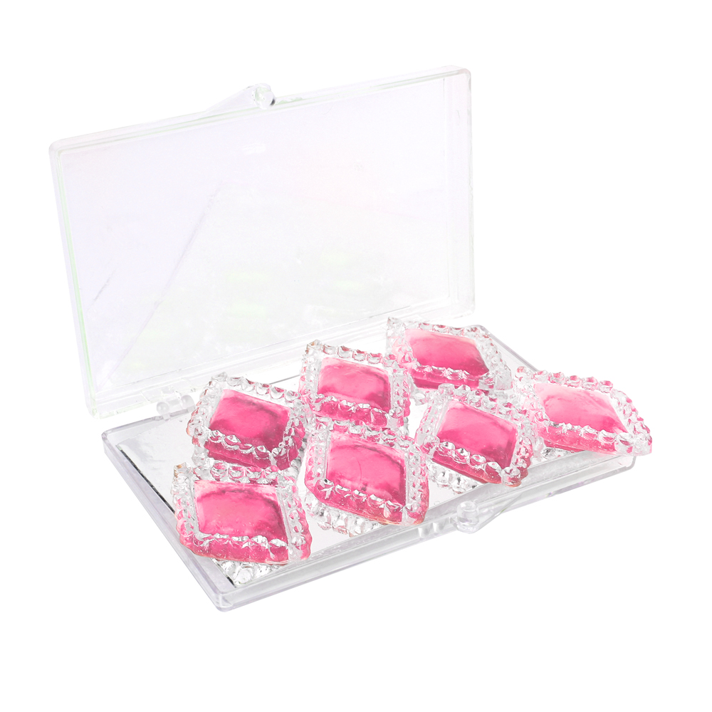 Edible Diamond Framed Pink Gems - The Peppermill